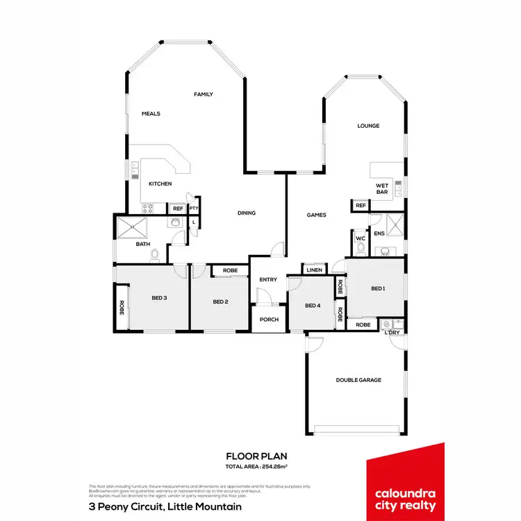 Floorplan of Homely house listing, 3 Peony Circuit, Little Mountain QLD 4551