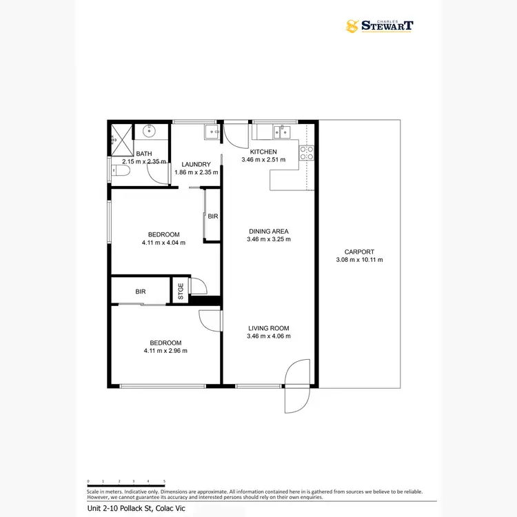 Floorplan of Homely unit listing, 2/10 Pollack Street, Colac VIC 3250