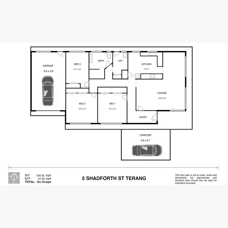 Floorplan of Homely townhouse listing, 5 Shadforth Street, Terang VIC 3264