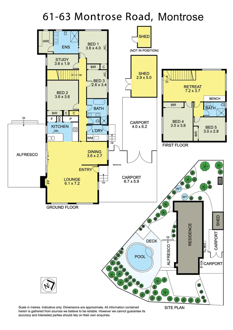 Floorplan of Homely house listing, 61-63 Montrose Road, Montrose VIC 3765