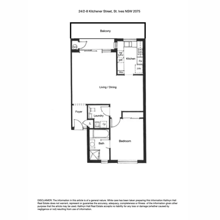 Floorplan of Homely apartment listing, 24/2-8 Kitchener Street, St Ives NSW 2075