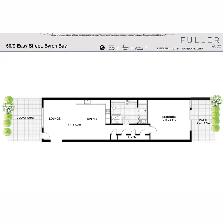Floorplan of Homely unit listing, 50/9 Easy Street, Byron Bay NSW 2481