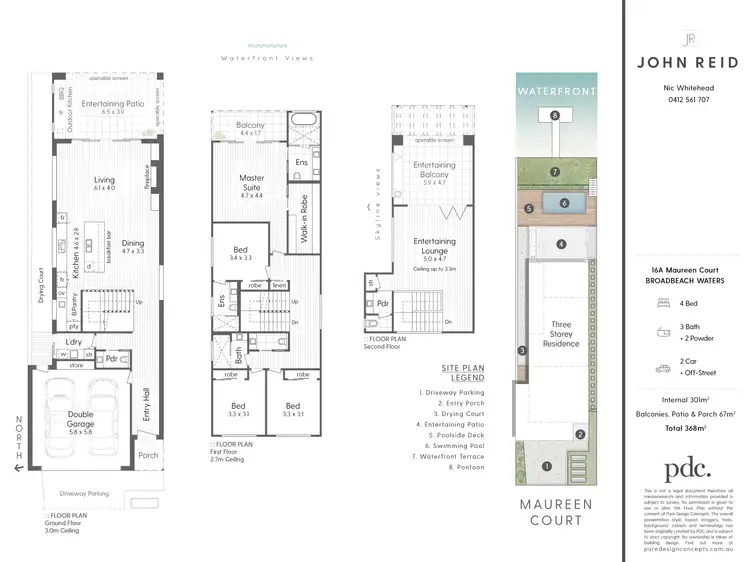 Floorplan of Homely house listing, 16A Maureen Court, Broadbeach Waters QLD 4218