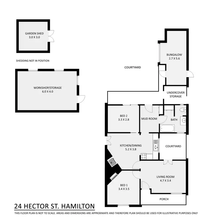 Floorplan of Homely house listing, 24 Hector Street, Hamilton VIC 3300