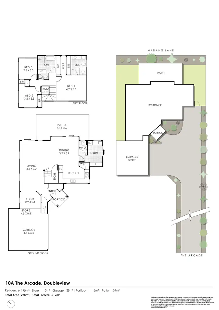 Floorplan of Homely house listing, 10a The Arcade, Doubleview WA 6018