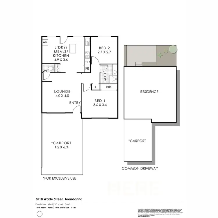 Floorplan of Homely villa listing, 8/10 Wade Street, Joondanna WA 6060