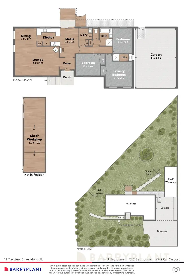Floorplan of Homely house listing, 11 Mayview Drive, Monbulk VIC 3793