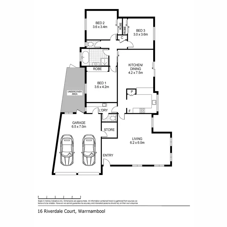 Floorplan of Homely house listing, 16 Riverdale Court, Warrnambool VIC 3280