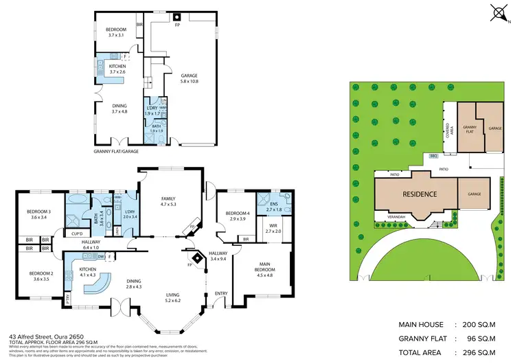 Floorplan of Homely house listing, 43 Alfred Street, Oura NSW 2650