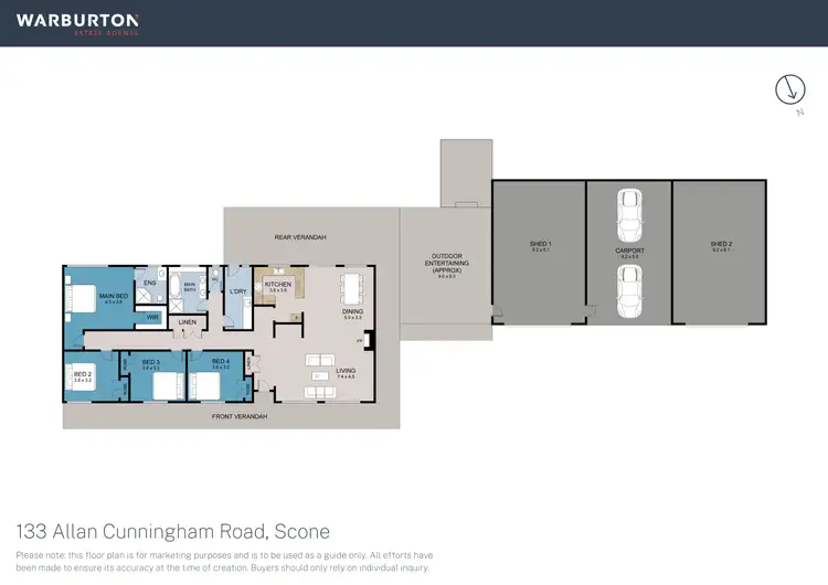 Floorplan of Homely house listing, 133 Allan Cunningham Road, Scone NSW 2337