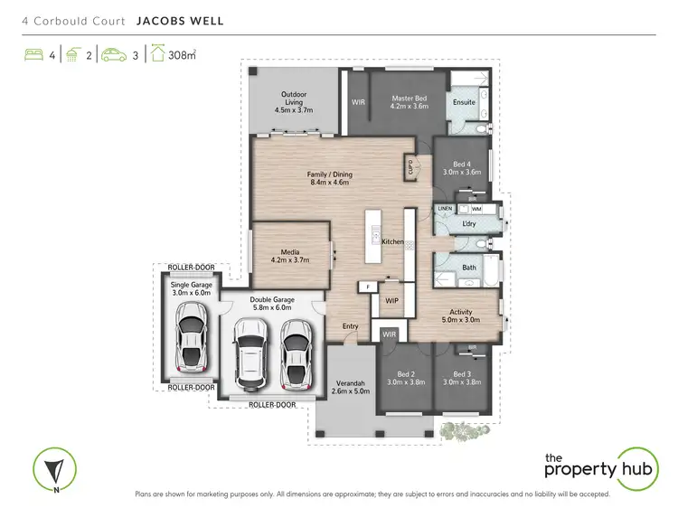 Floorplan of Homely house listing, 4 Corbould Court, Jacobs Well QLD 4208