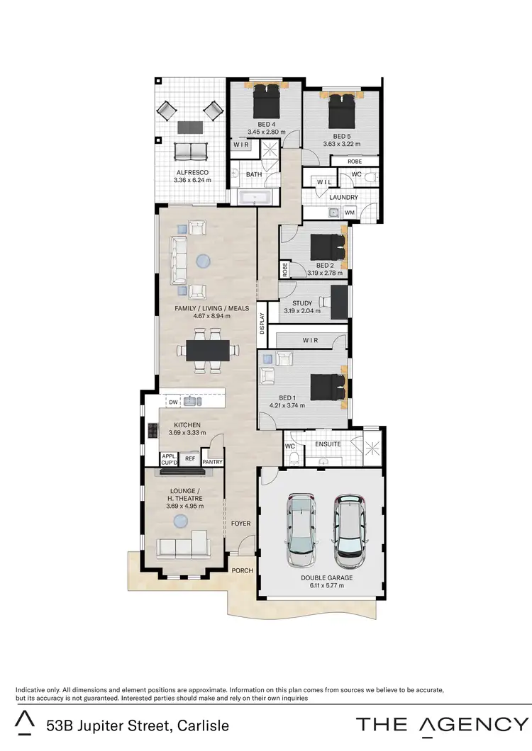 Floorplan of Homely house listing, 53B Jupiter Street, Carlisle WA 6101