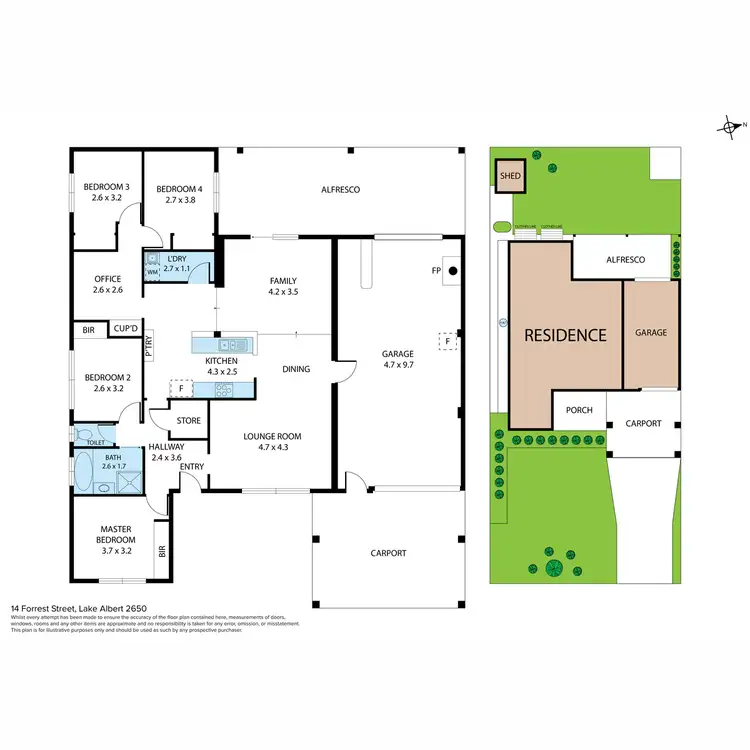 Floorplan of Homely house listing, 14 Forrest Street, Lake Albert NSW 2650