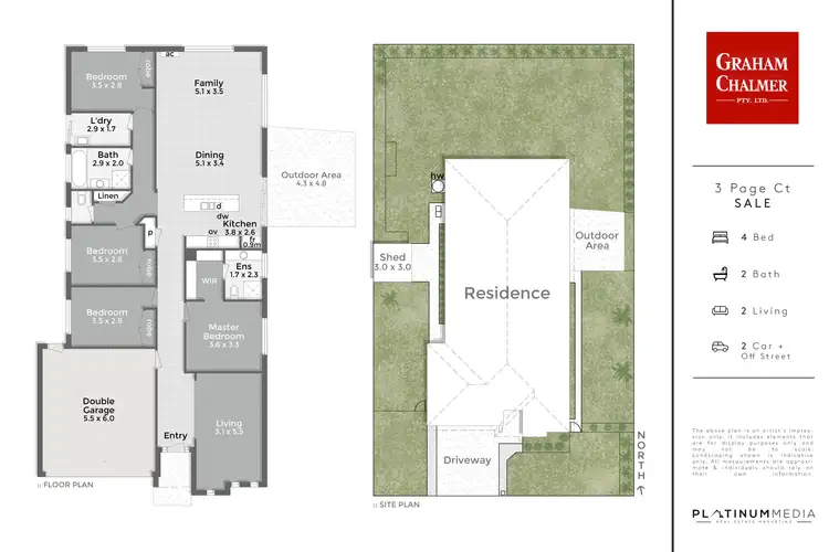 Floorplan of Homely house listing, 3 Page Court, Sale VIC 3850