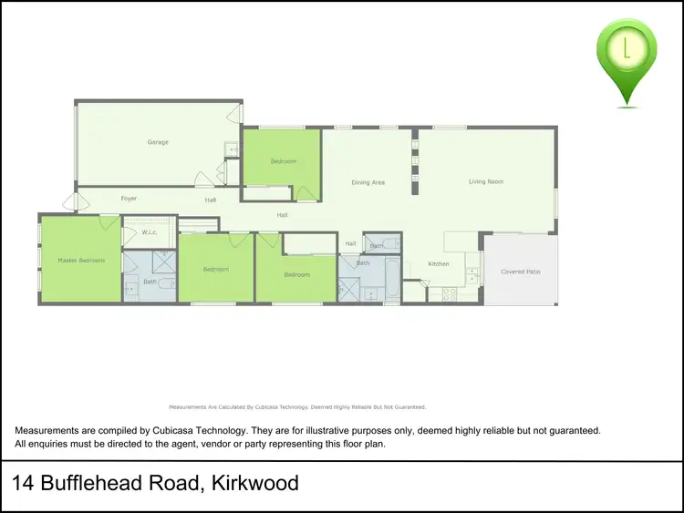 Floorplan of Homely house listing, 14 Bufflehead Road, Kirkwood QLD 4680