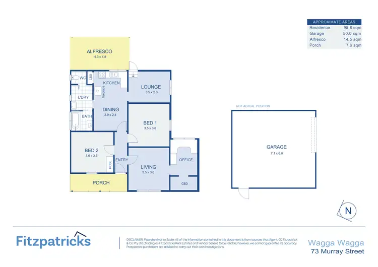 Floorplan of Homely house listing, 73 & 75 Murray Street, Wagga Wagga NSW 2650