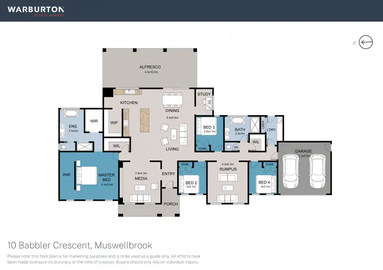 Floorplan of Homely house listing, 10 Babbler Crescent, Muswellbrook NSW 2333