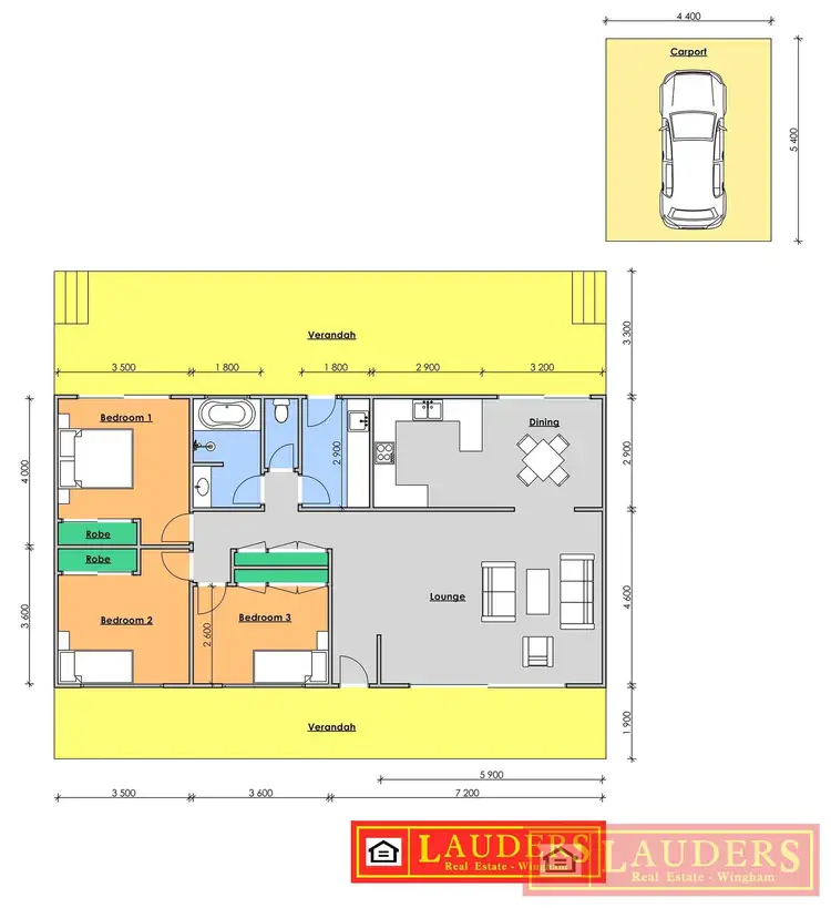 Floorplan of Homely house listing, 35B Bungay Road, Wingham NSW 2429