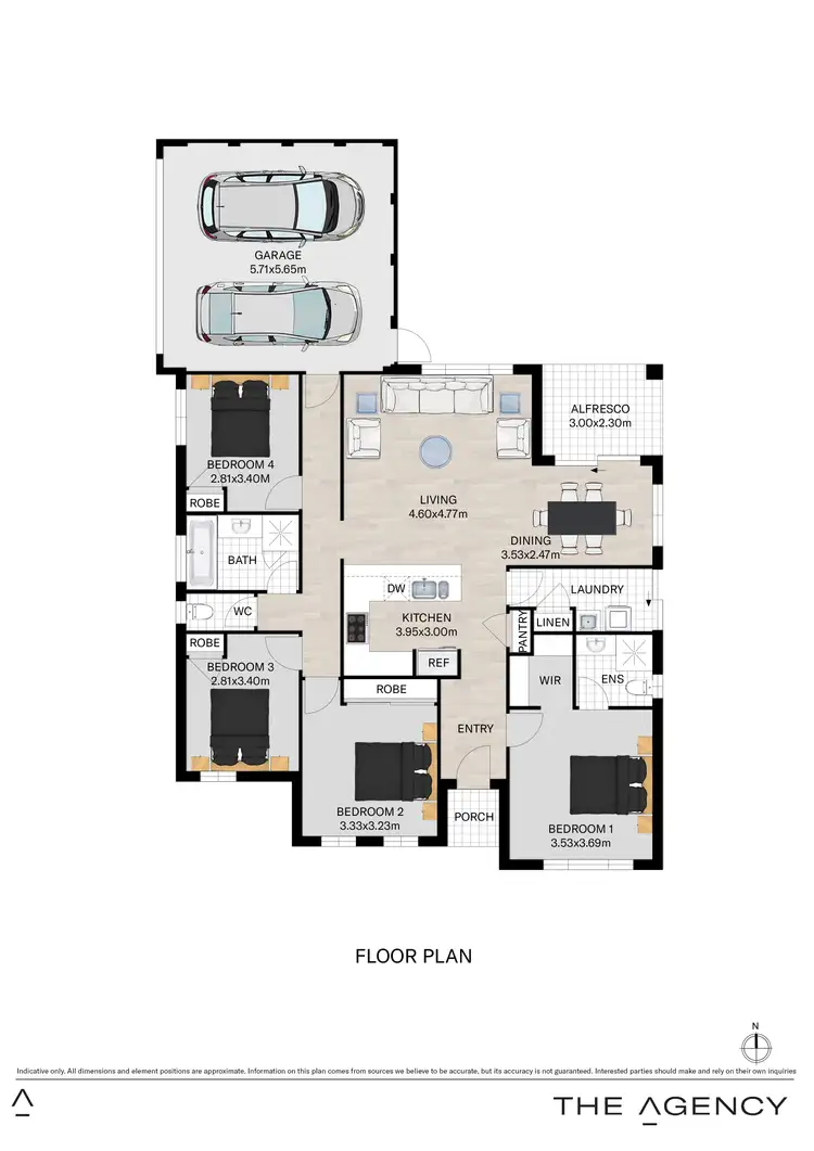 Floorplan of Homely house listing, 5 Olivina Parkway, Dayton WA 6055