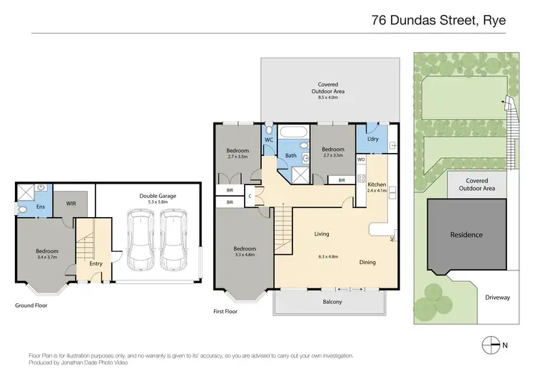 Floorplan of Homely house listing, 76 Dundas Street, Rye VIC 3941
