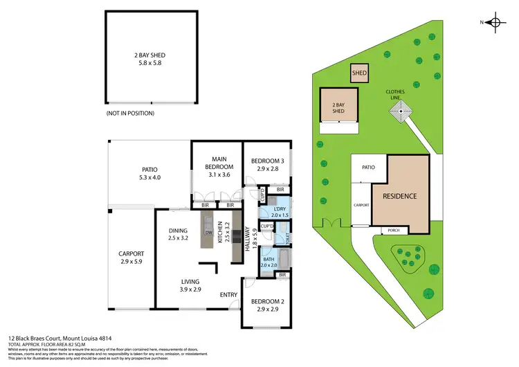 Floorplan of Homely house listing, 12 Black Braes Court, Mount Louisa QLD 4814