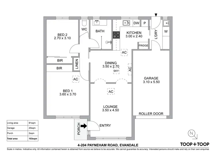 Floorplan of Homely unit listing, 4/204 Payneham Road, Evandale SA 5069