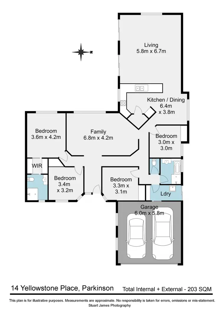 Floorplan of Homely house listing, 14 Yellowstone Place, Parkinson QLD 4115