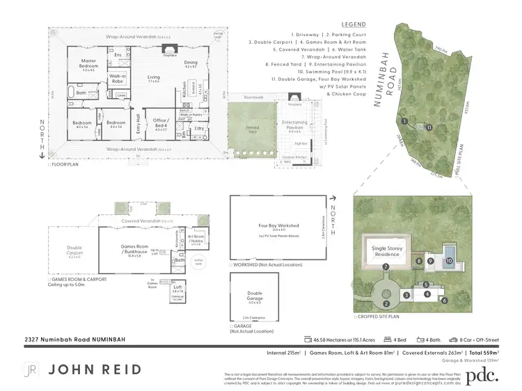 Floorplan of Homely rural property listing, 2327 Numinbah Road, Numinbah NSW 2484