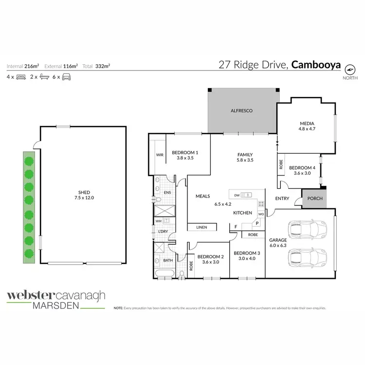 Floorplan of Homely house listing, 27 Ridge Drive, Cambooya QLD 4358