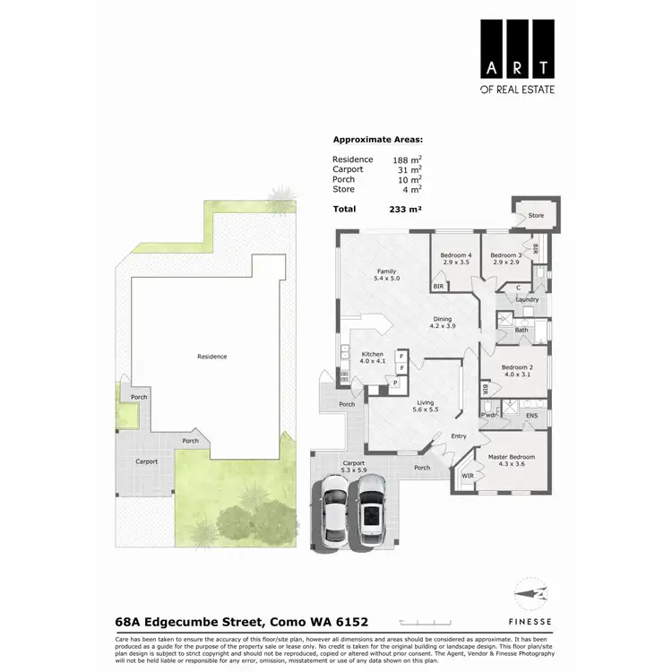 Floorplan of Homely house listing, 1/68 Edgecumbe Street, Como WA 6152