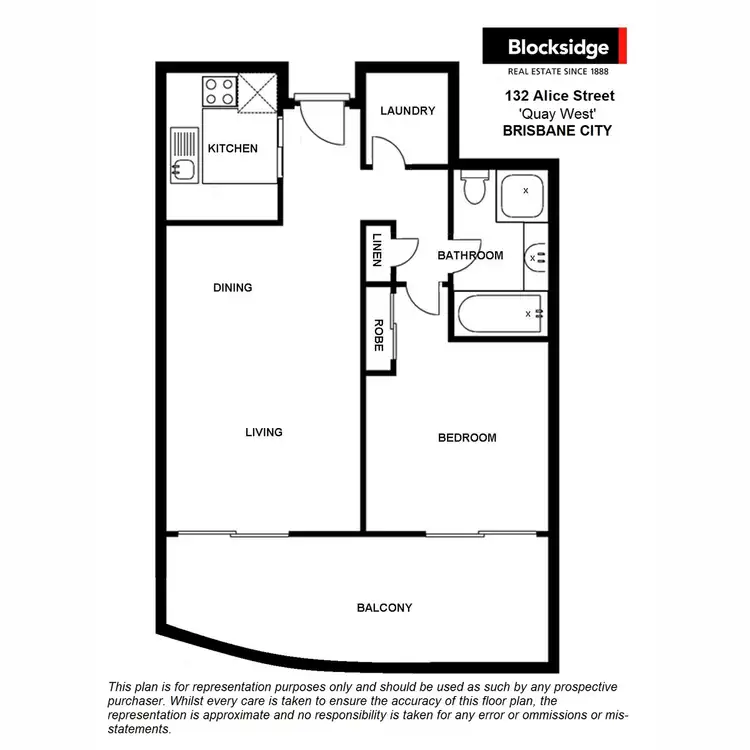 Floorplan of Homely apartment listing, 404/132 Alice Street, Brisbane City QLD 4000