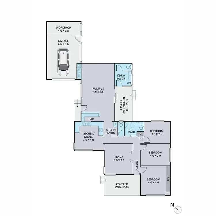 Floorplan of Homely house listing, 27 Glenfern Road, Ferntree Gully VIC 3156