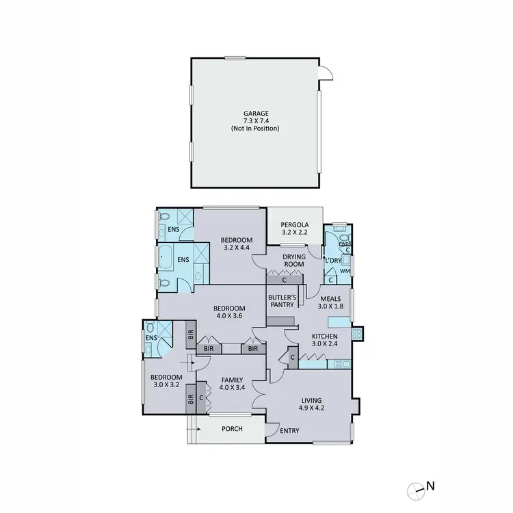 Floorplan of Homely house listing, 13 Dorothy Grove, Ferntree Gully VIC 3156