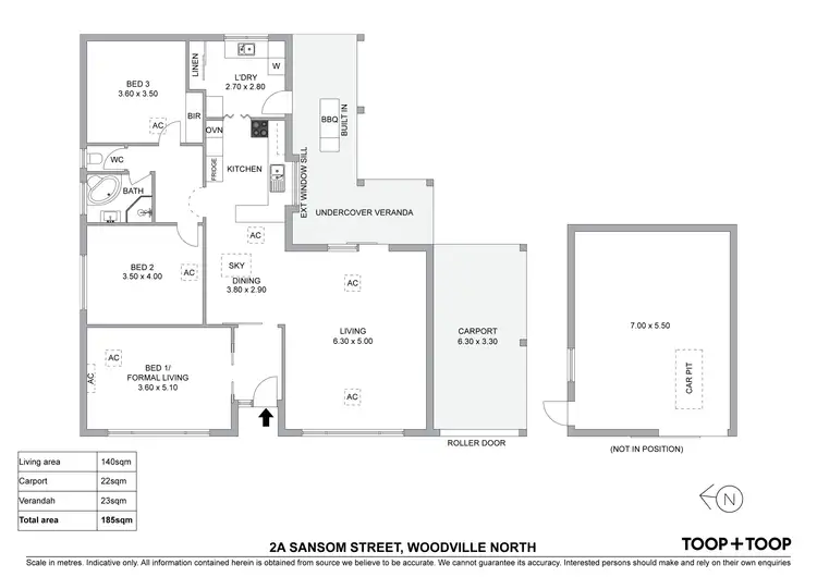 Floorplan of Homely house listing, 2A Sansom Street, Woodville North SA 5012