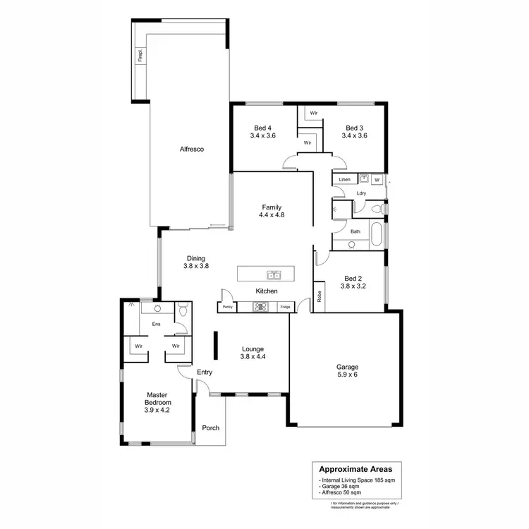 Floorplan of Homely house listing, 1 Savello Place, Brabham WA 6055