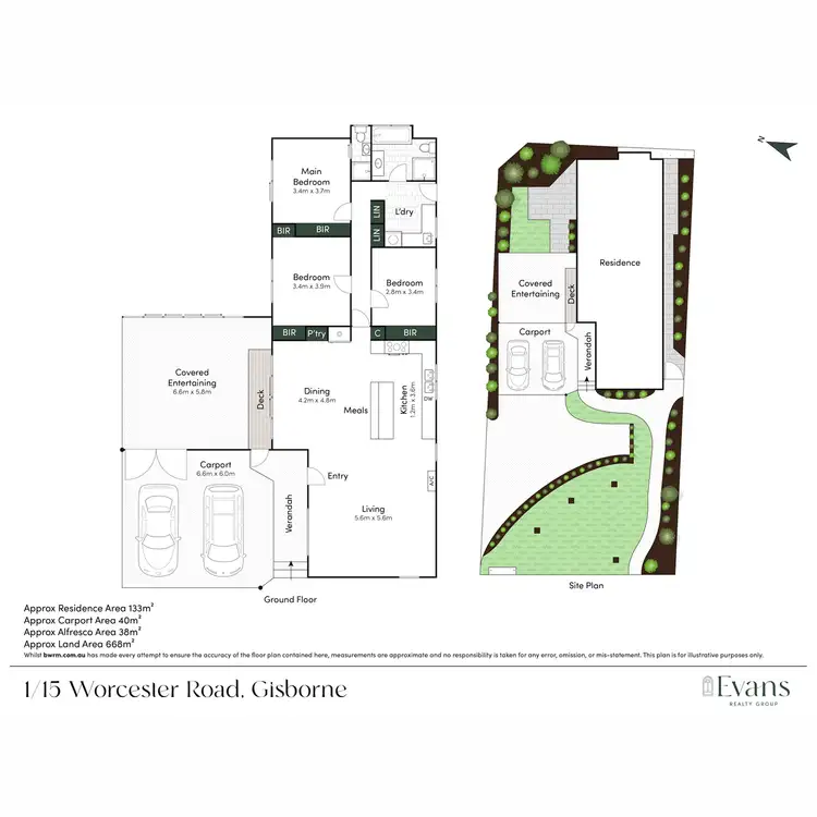 Floorplan of Homely house listing, 1/15 Worcester Road, Gisborne VIC 3437