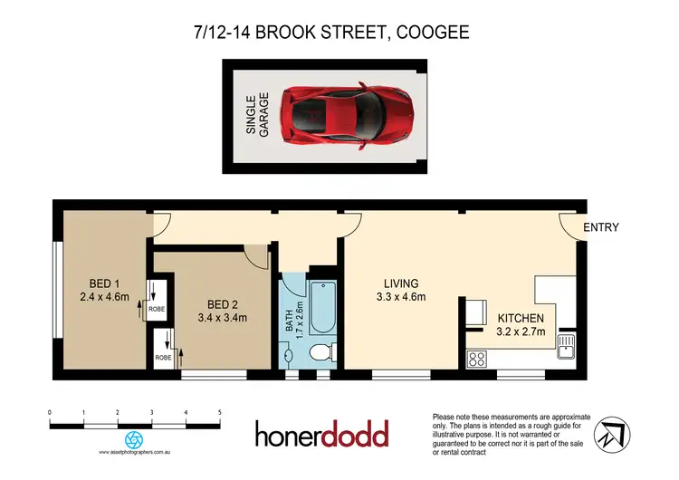 Floorplan of Homely apartment listing, 7/12-14 Brook Street, Coogee NSW 2034