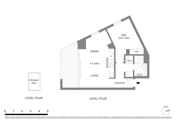 Floorplan of Homely apartment listing, 404/82 Hay Street, Haymarket NSW 2000