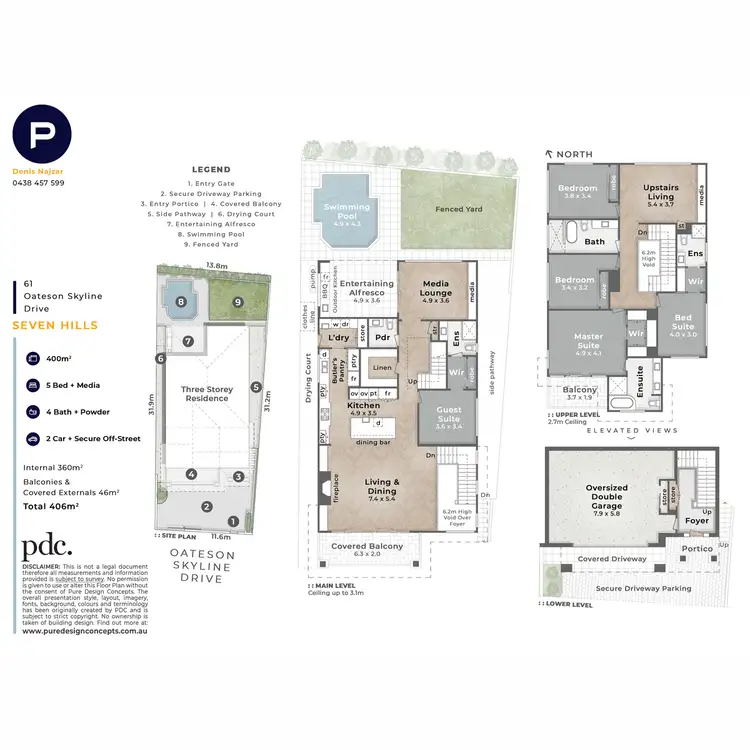 Floorplan of Homely house listing, 61 Oateson Skyline Drive, Seven Hills QLD 4170