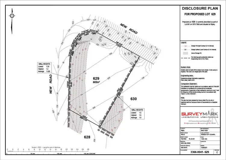 Floorplan of Homely land listing, LOT 629, 1 Hardie Street, Ripley QLD 4306