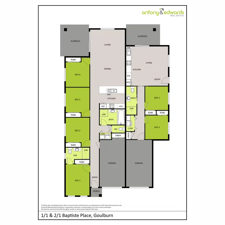 Floorplan of Homely house listing, 1 Baptiste Place, Goulburn NSW 2580