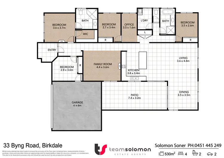Floorplan of Homely house listing, 33 Byng Road, Birkdale QLD 4159