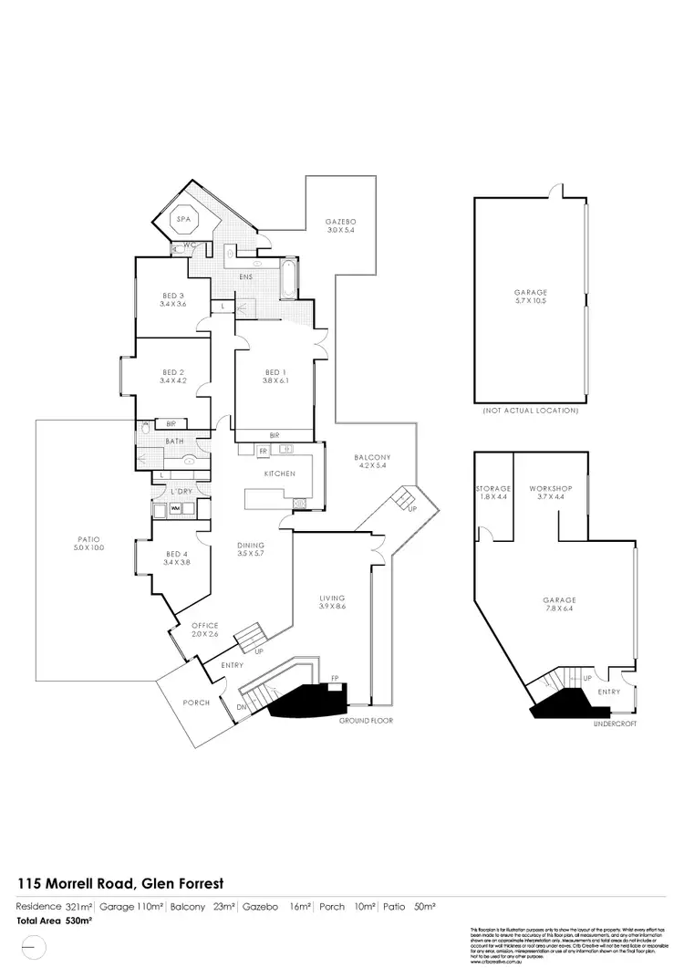 Floorplan of Homely house listing, 115 Morrell Road, Glen Forrest WA 6071