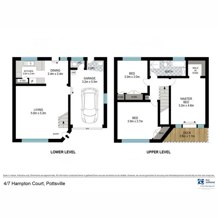 Floorplan of Homely townhouse listing, 4/7 Hampton Court, Pottsville NSW 2489