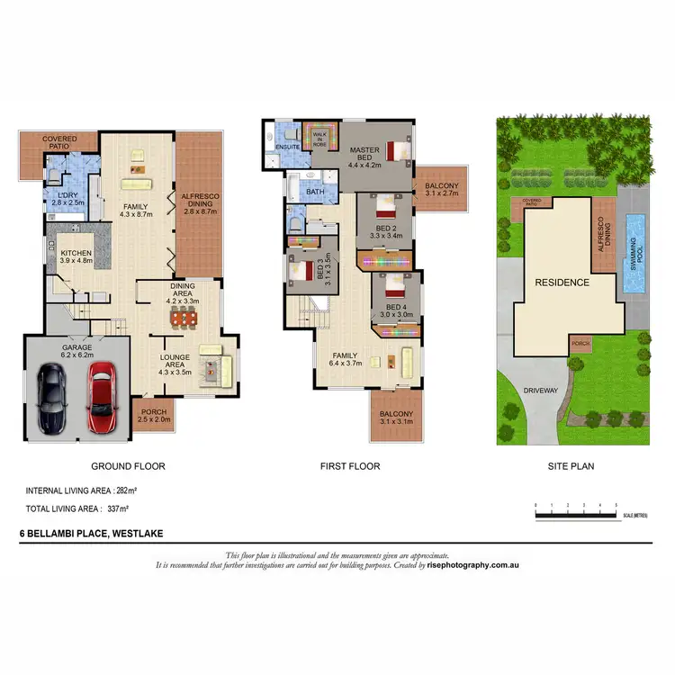 Floorplan of Homely house listing, 6 Bellambi Place, Westlake QLD 4074