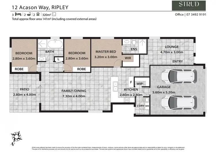 Floorplan of Homely house listing, 12 Acason Way, Ripley QLD 4306