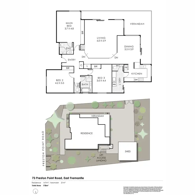 Floorplan of Homely house listing, 73 Preston Point Road, East Fremantle WA 6158