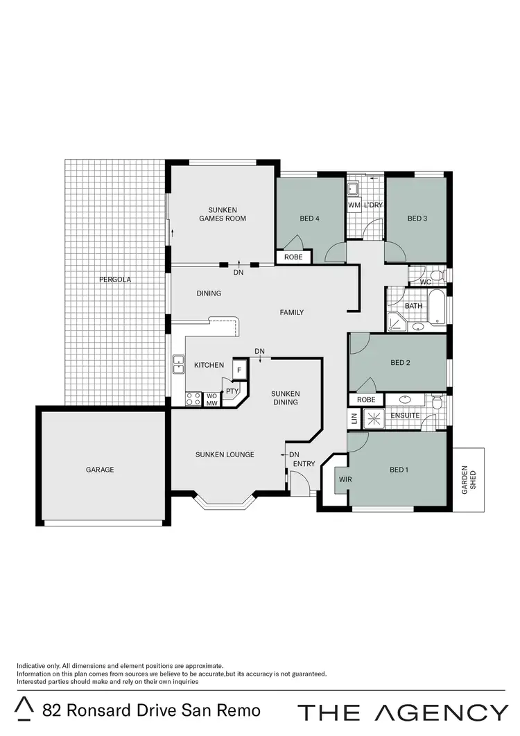 Floorplan of Homely house listing, 82 Ronsard Drive, San Remo WA 6210