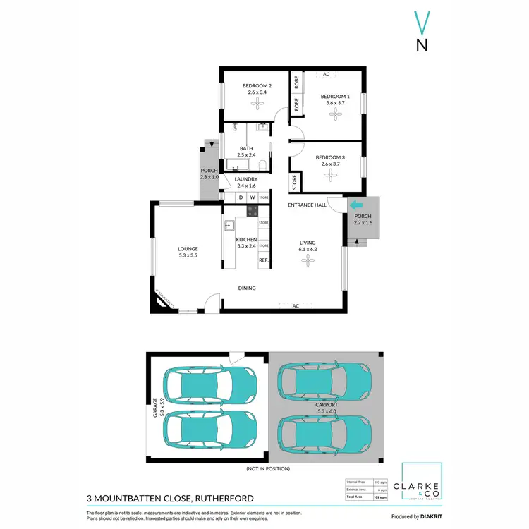 Floorplan of Homely house listing, 3 Mountbatten Close, Rutherford NSW 2320