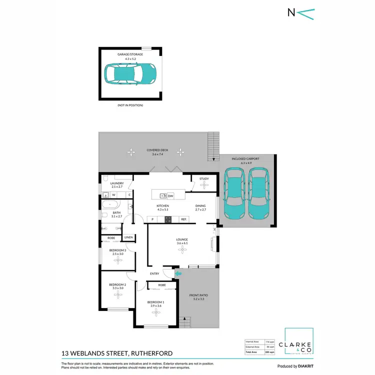 Floorplan of Homely house listing, 13 Weblands Street, Rutherford NSW 2320